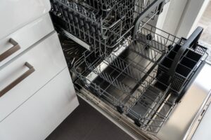 an image of a dishwasher in a kitchen.